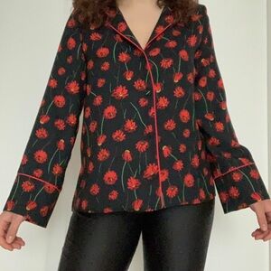 H&M | Button Down Floral Top